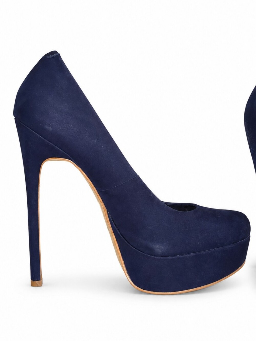 ALDO Kassandra Navy Blue Platform Pumps Stiletto Heels - Size 10 - Picture 3 of 10